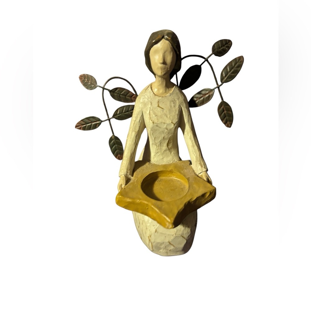 Willow Tree Angel Figurine with Gold Accent